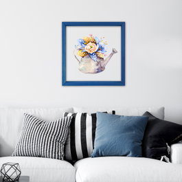 Wallity Cuadro Decorativo Enmarcado Multicolor 32 x 32 cm